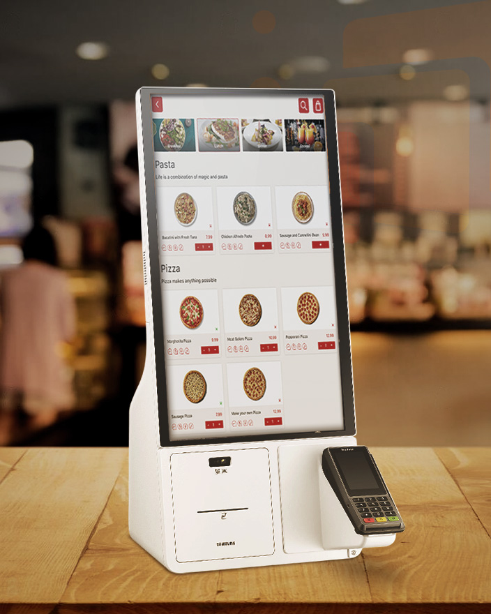 Samsung self-ordering kiosk POS UAE